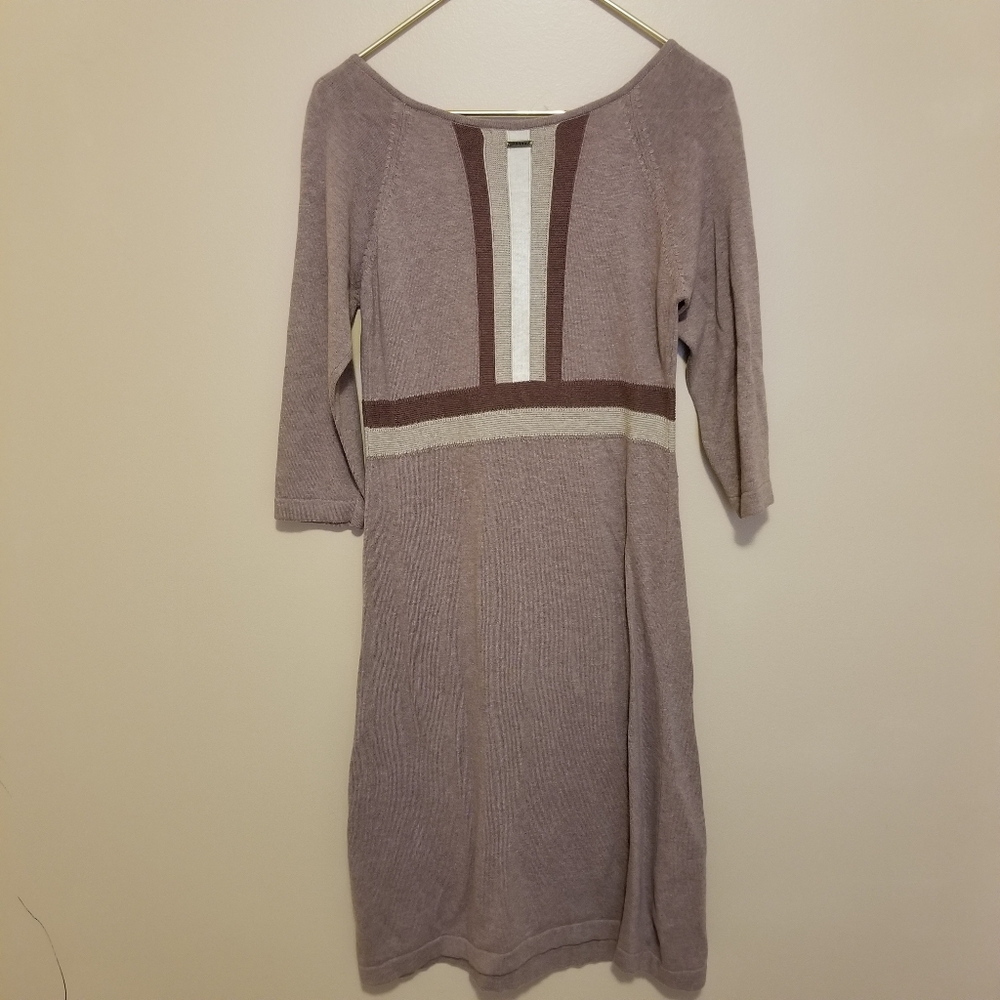 prAna Yarrah Dress Nude Blush Pink Colorblocked - Picture 4 of 8